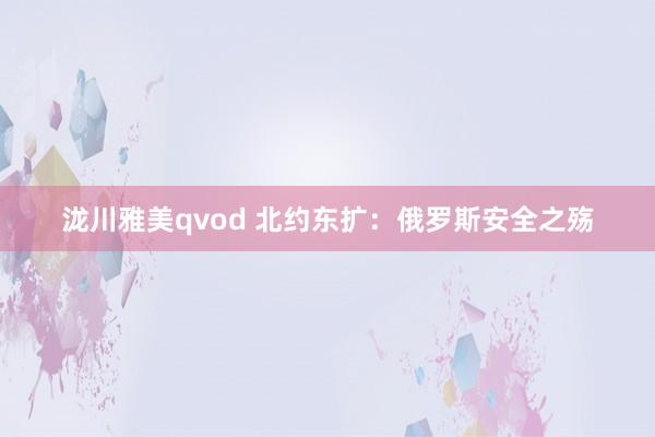 泷川雅美qvod 北约东扩：俄罗斯安全之殇