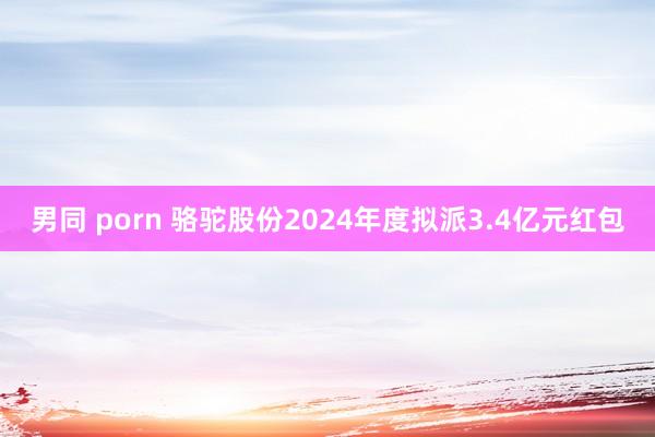 男同 porn 骆驼股份2024年度拟派3.4亿元红包